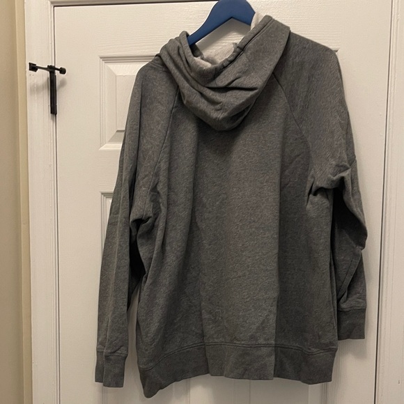 Under Armour Charcoal Hoodie For Women with Neon Pink Accents - Picture 4 of 4